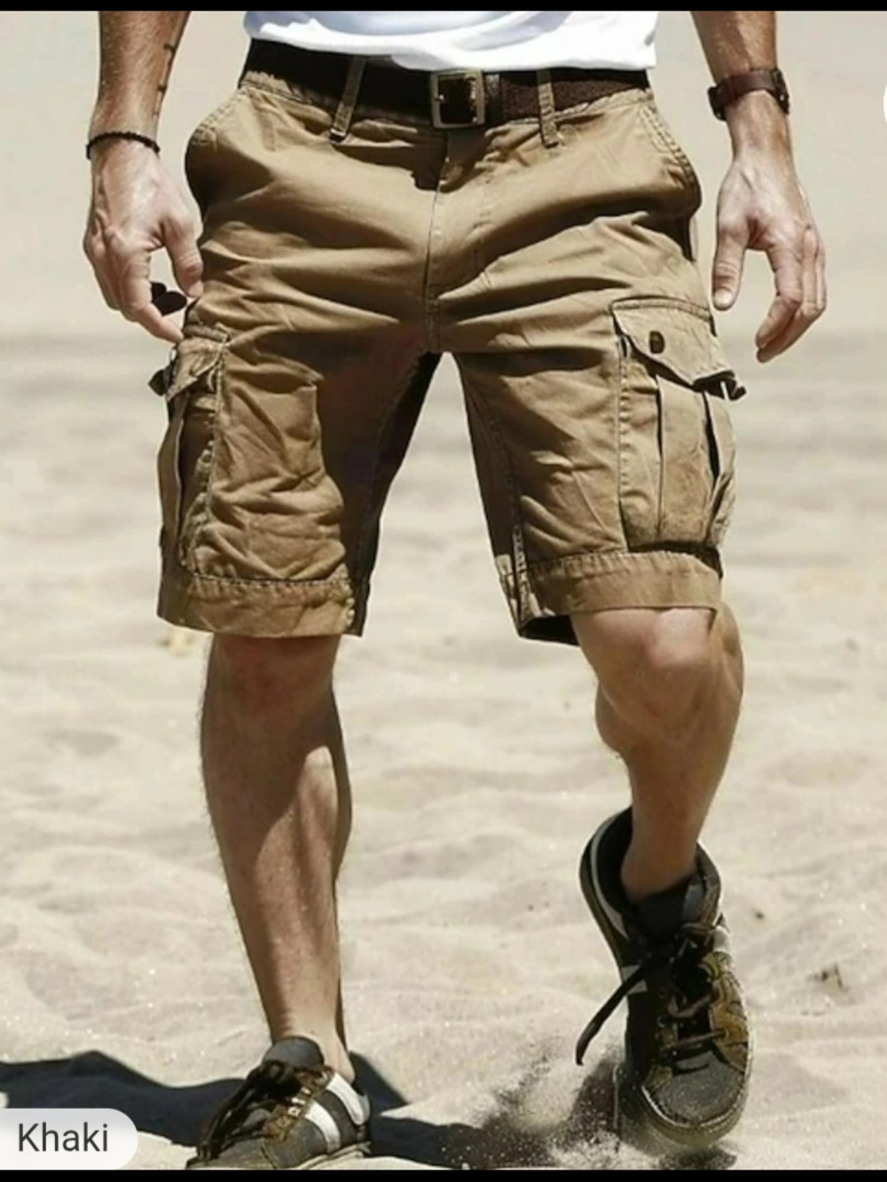 Jordan Craig Men's Cargo Shorts - Tan Utility Style